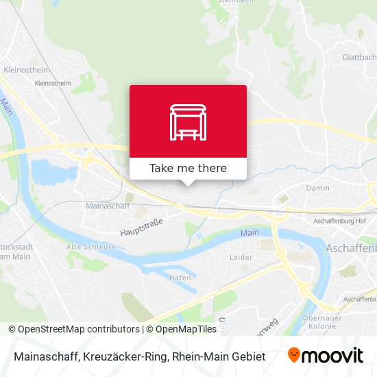 Mainaschaff, Kreuzäcker-Ring map