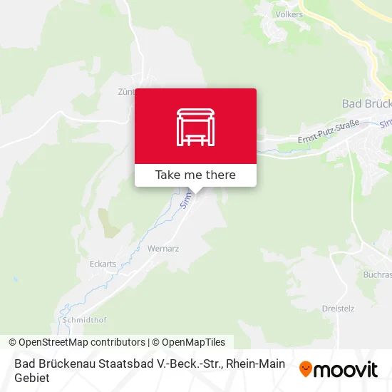 Карта Bad Brückenau Staatsbad V.-Beck.-Str.