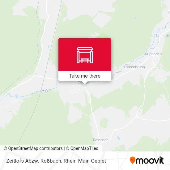 Карта Zeitlofs Abzw. Roßbach