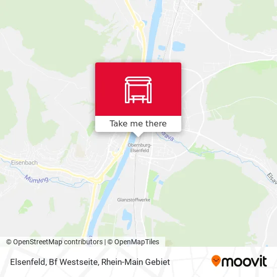 Карта Elsenfeld, Bf Westseite