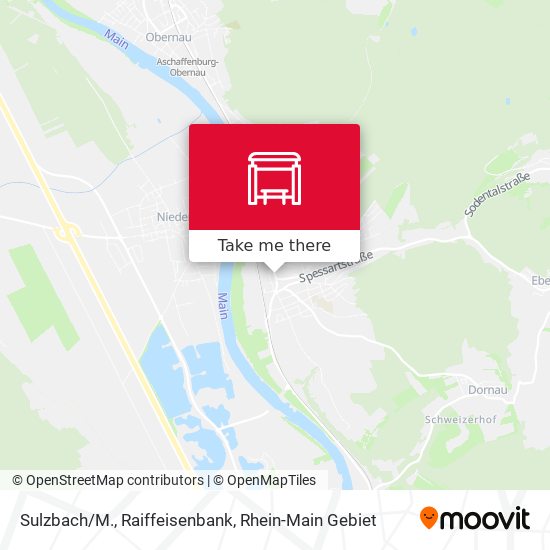 Sulzbach/M., Raiffeisenbank map