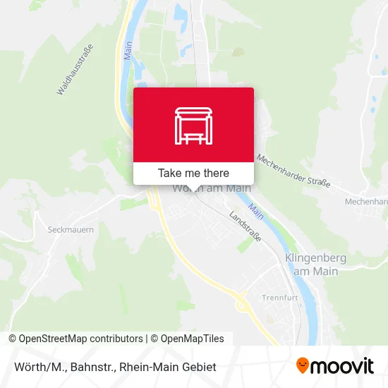 Wörth/M., Bahnstr. map