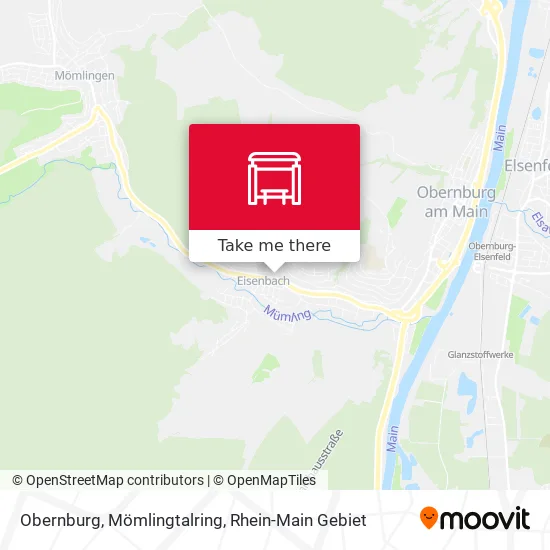 Карта Obernburg, Mömlingtalring