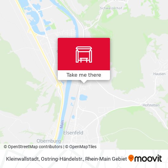 Kleinwallstadt, Ostring-Händelstr. map
