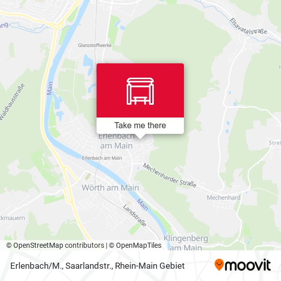 Карта Erlenbach/M., Saarlandstr.