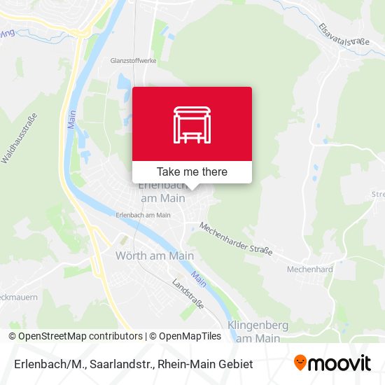 Карта Erlenbach/M., Saarlandstr.