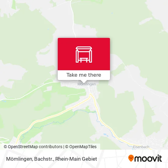 Карта Mömlingen, Bachstr.