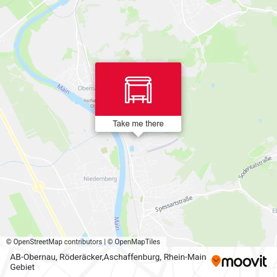 Карта AB-Obernau, Röderäcker,Aschaffenburg