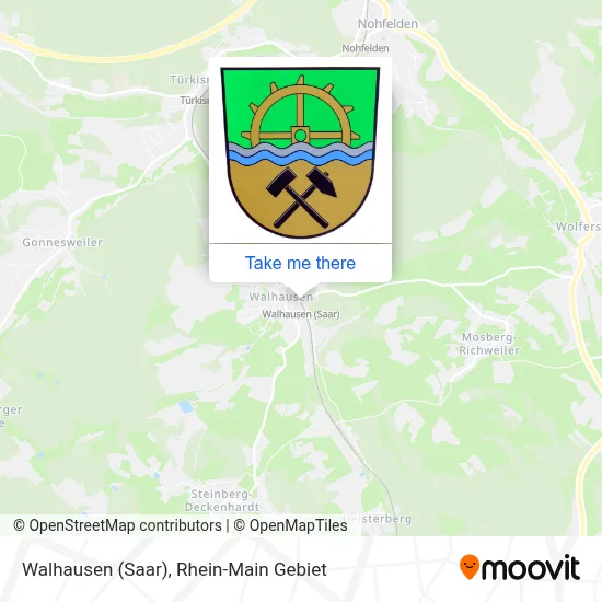 Walhausen (Saar) map