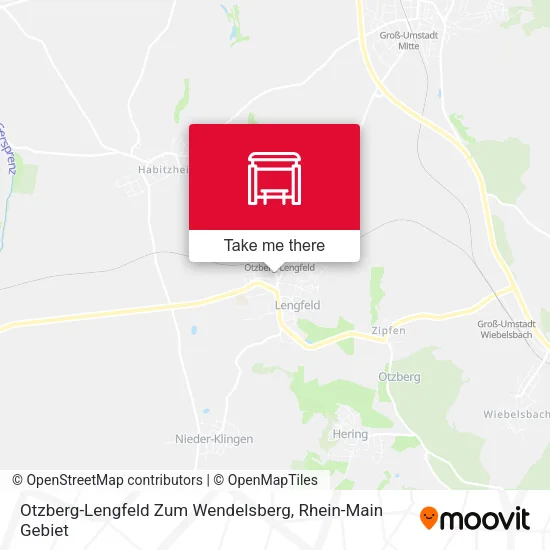 Карта Otzberg-Lengfeld Zum Wendelsberg