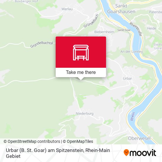 Urbar (B. St. Goar) am Spitzenstein map