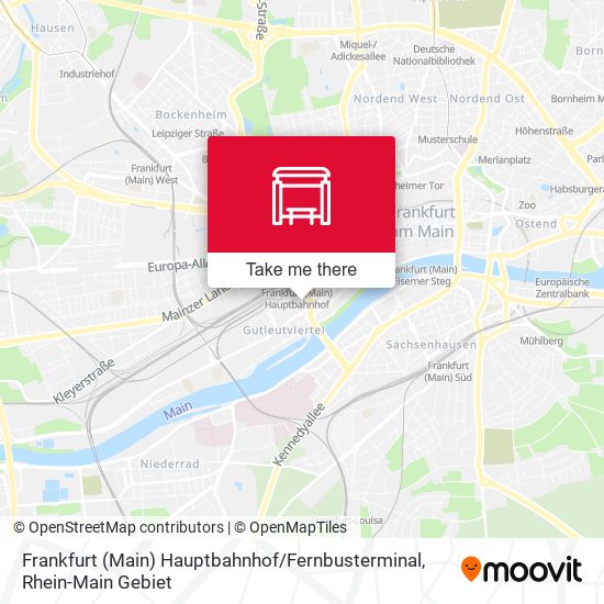 Frankfurt (Main) Hauptbahnhof / Fernbusterminal map