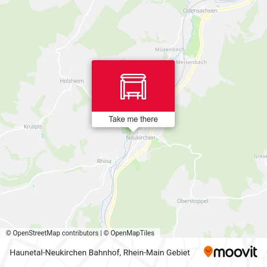 Карта Haunetal-Neukirchen Bahnhof