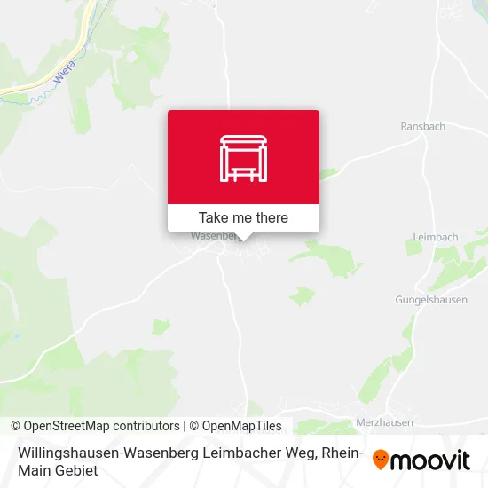 Карта Willingshausen-Wasenberg Leimbacher Weg