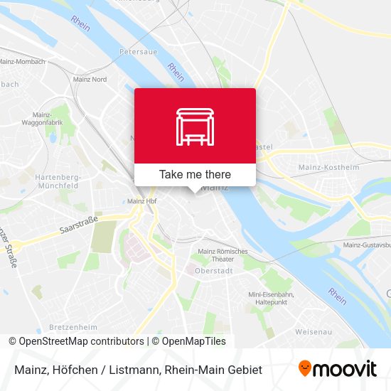 Карта Mainz, Höfchen / Listmann