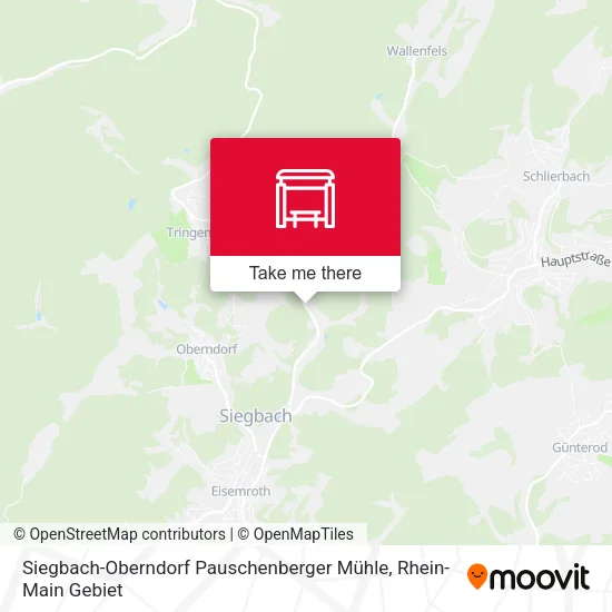 Карта Siegbach-Oberndorf Pauschenberger Mühle