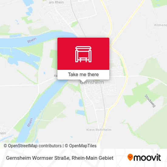 Gernsheim Wormser Straße map