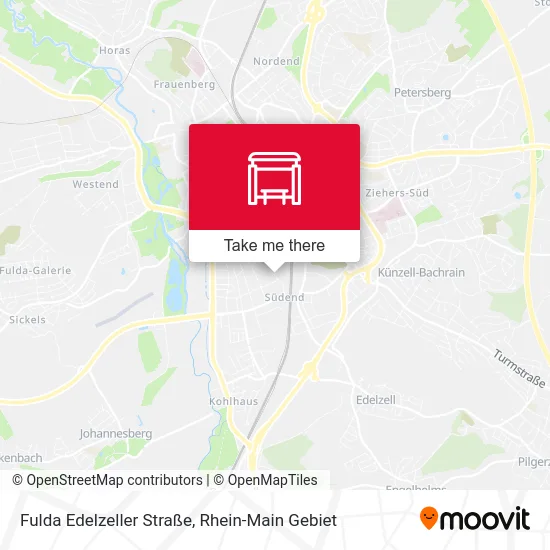 Карта Fulda Edelzeller Straße