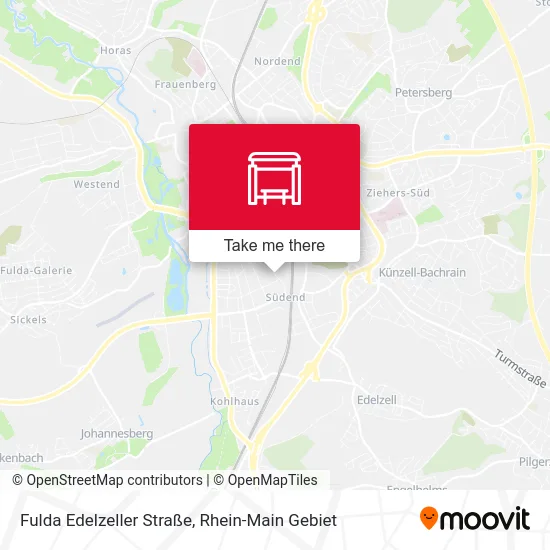 Карта Fulda Edelzeller Straße