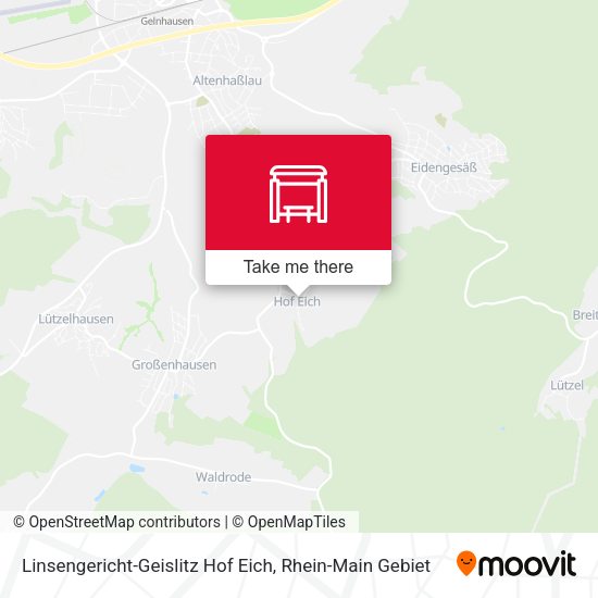 Карта Linsengericht-Geislitz Hof Eich