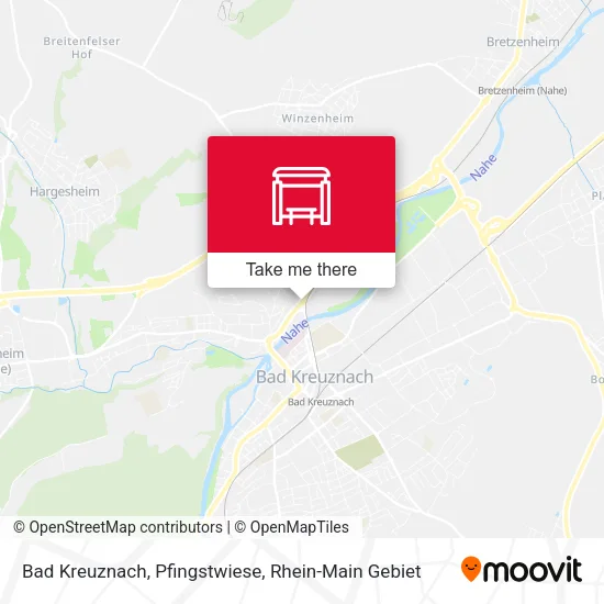 Карта Bad Kreuznach, Pfingstwiese