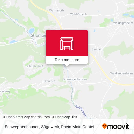 Schweppenhausen, Sägewerk map