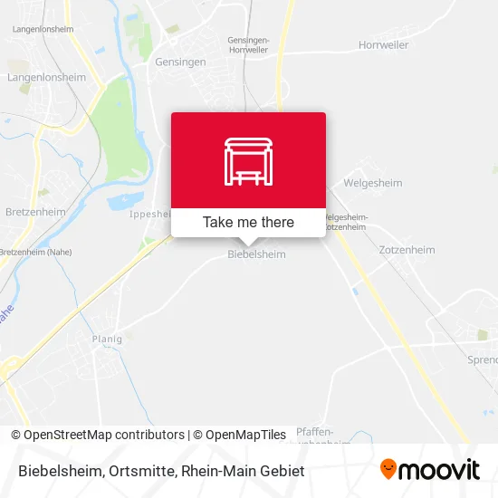 Biebelsheim, Ortsmitte map