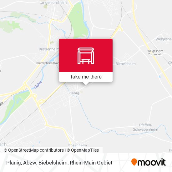 Карта Planig, Abzw. Biebelsheim