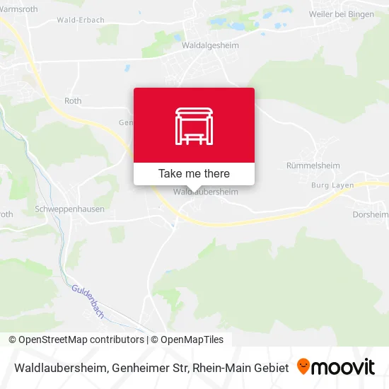 Waldlaubersheim, Genheimer Str map