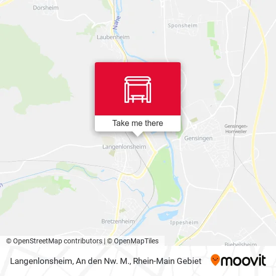 Карта Langenlonsheim, An den Nw. M.