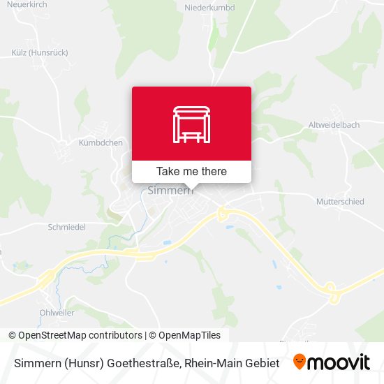 Simmern (Hunsr) Goethestraße map