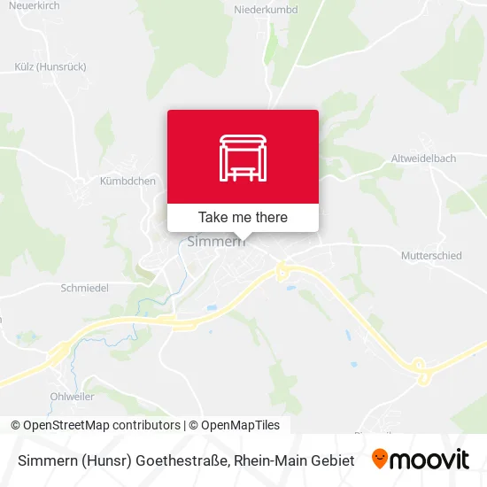 Simmern (Hunsr) Goethestraße map