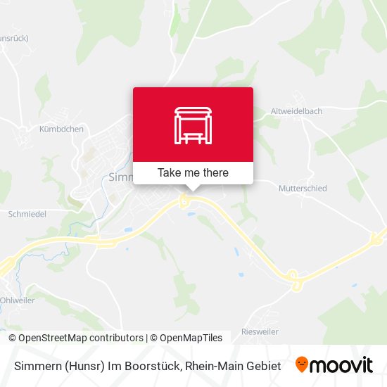 Simmern (Hunsr) Im Boorstück map
