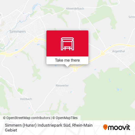 Simmern (Hunsr) Industriepark Süd map