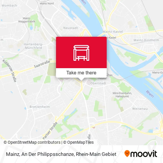 Карта Mainz, An Der Philippsschanze