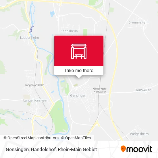 Карта Gensingen, Handelshof