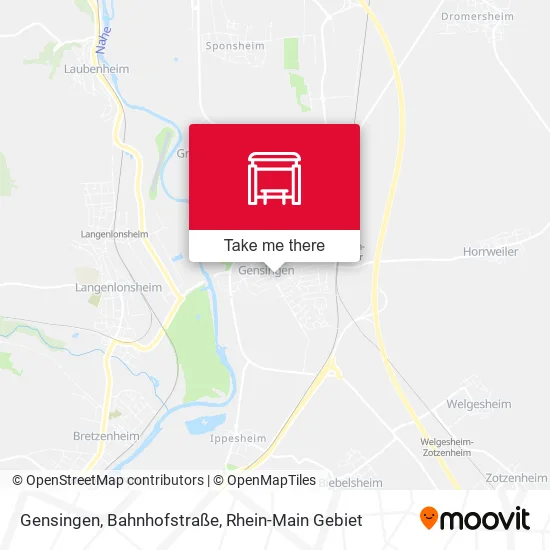 Карта Gensingen, Bahnhofstraße