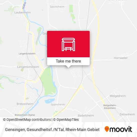 Карта Gensingen, Gesundheitsf./N'Tal