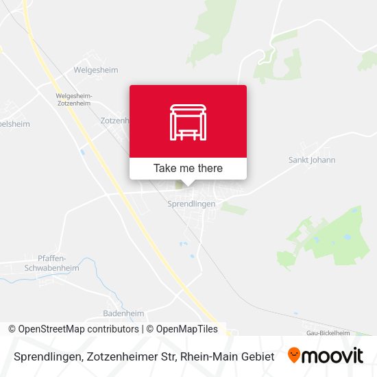 Sprendlingen, Zotzenheimer Str map