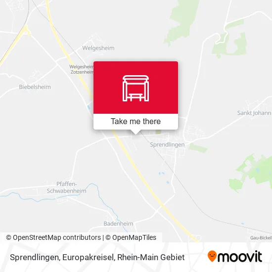 Карта Sprendlingen, Europakreisel