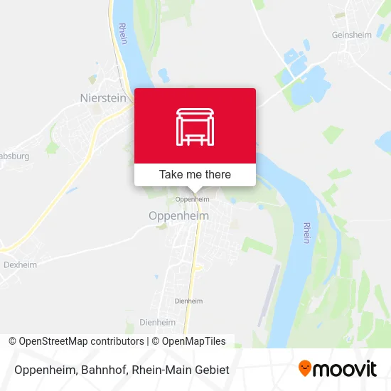 Oppenheim, Bahnhof map