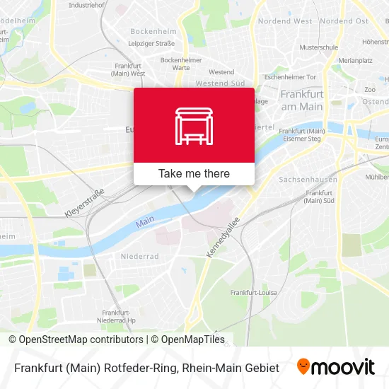 Карта Frankfurt (Main) Rotfeder-Ring