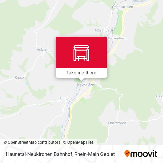 Haunetal-Neukirchen Bahnhof map