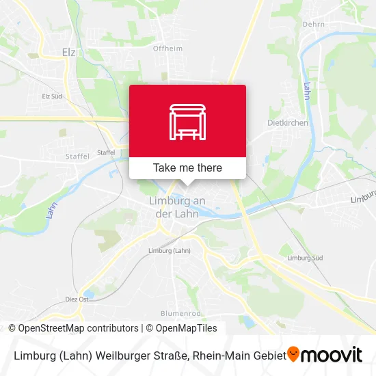 Карта Limburg (Lahn) Weilburger Straße