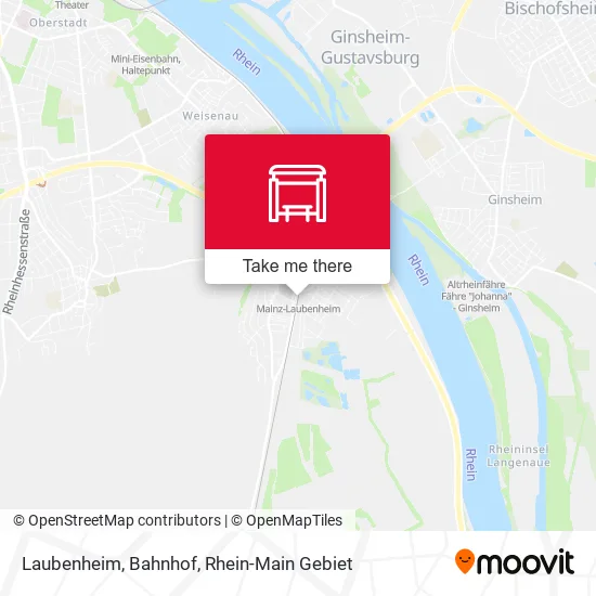Карта Laubenheim, Bahnhof