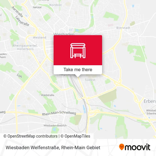 Карта Wiesbaden Welfenstraße