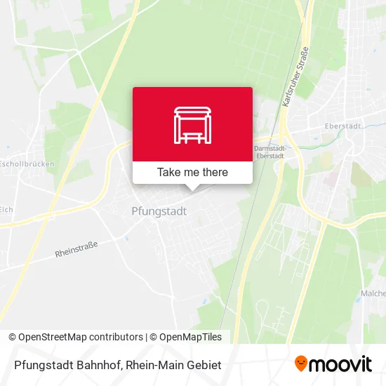 Pfungstadt Bahnhof map