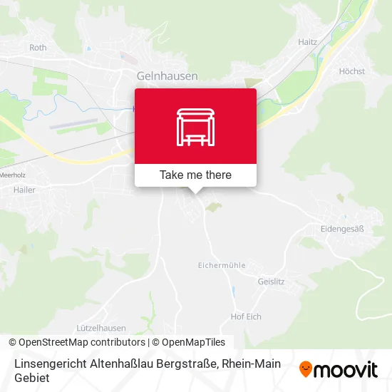 Linsengericht Altenhaßlau Bergstraße map