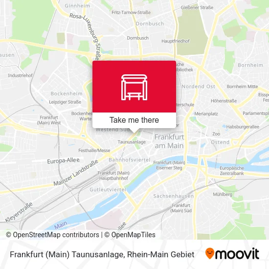 Frankfurt (Main) Taunusanlage map