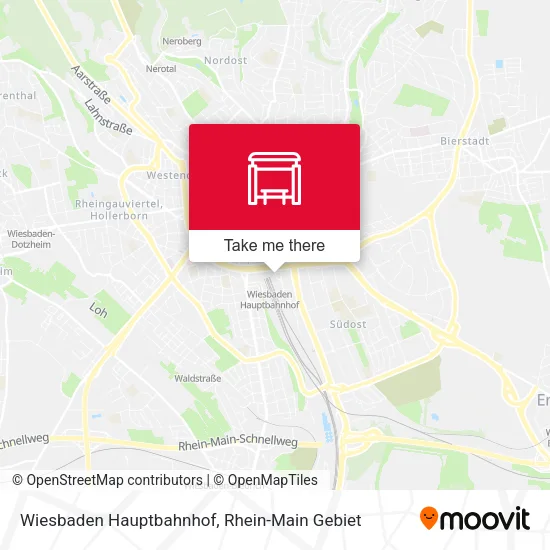 Карта Wiesbaden Hauptbahnhof